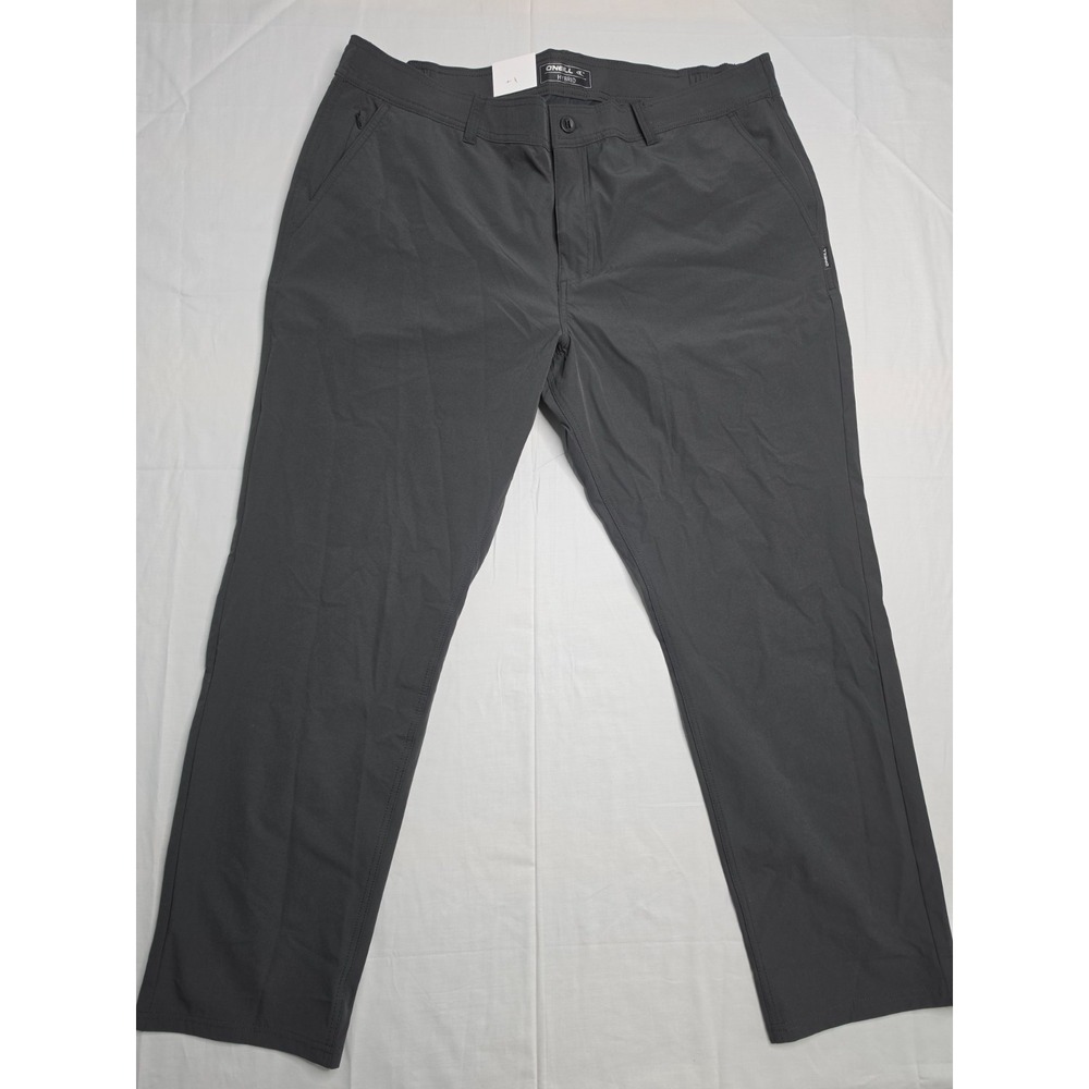 O'Neill Hybrid Pants Men's 40x30 Black Standard Fit Straight Leg Water Repellent